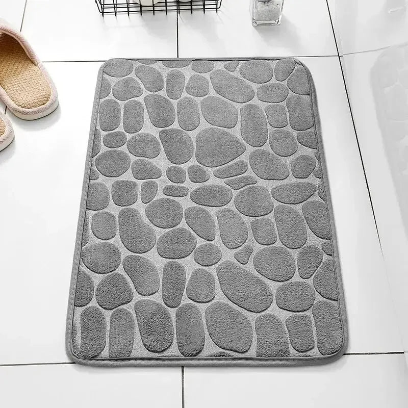 Fluwelen Antislip Vloermat met Cobblestone Design