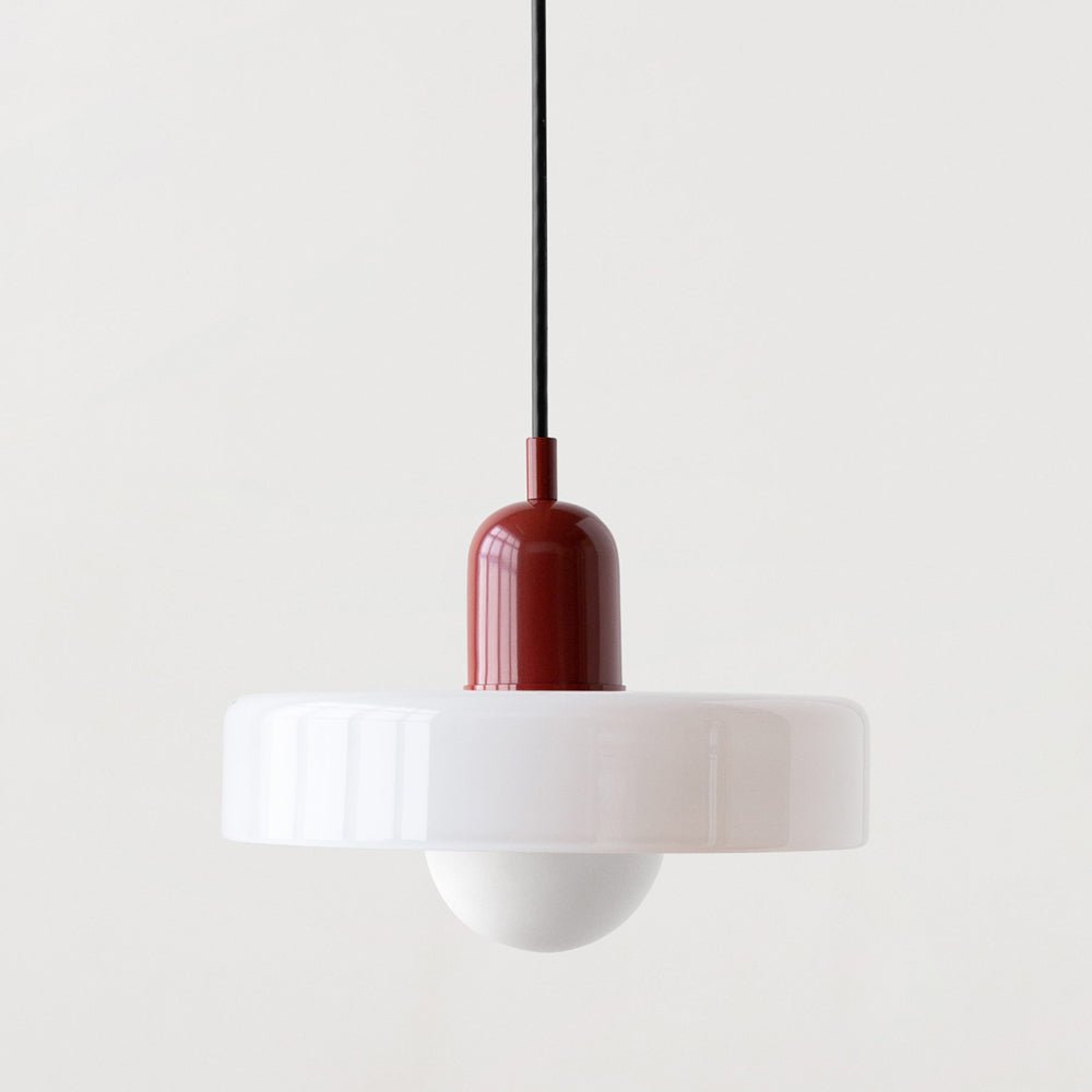 Kleurrijke hanglamp van glas-in-lood met modern design