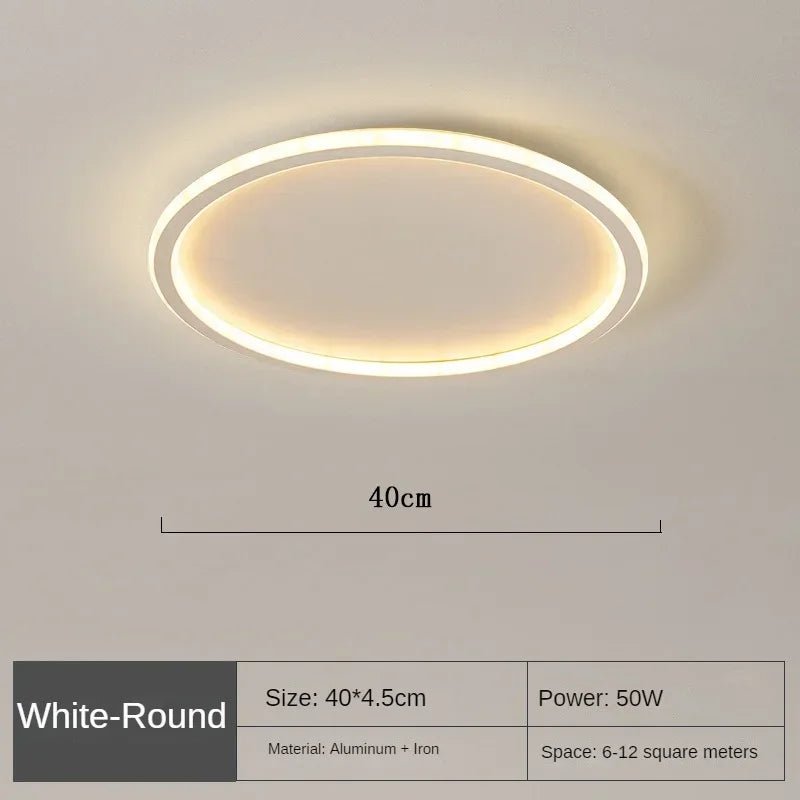 Moderne Ronde LED Plafondlamp in Scandinavische Stijl