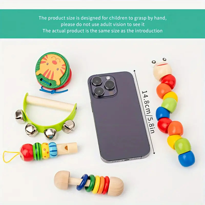 10-in-1 Wooden Playset for Toddlers - Educational and Creative Play Fun