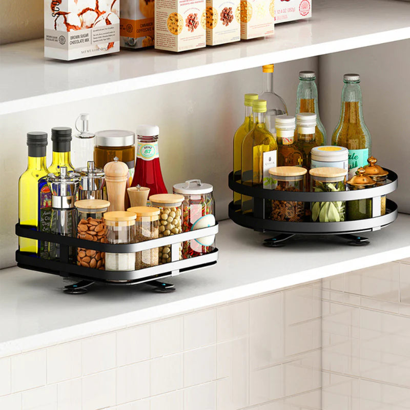 Rotating Kitchen Organizer | 360° Access &amp; Space Saving
