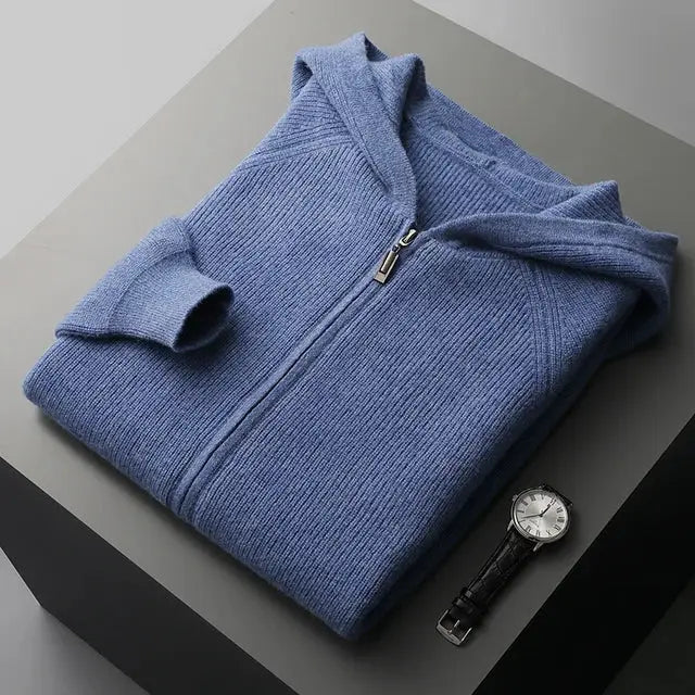 Kasjmier Hoodie met Ritssluiting voor Comfort en Stijl