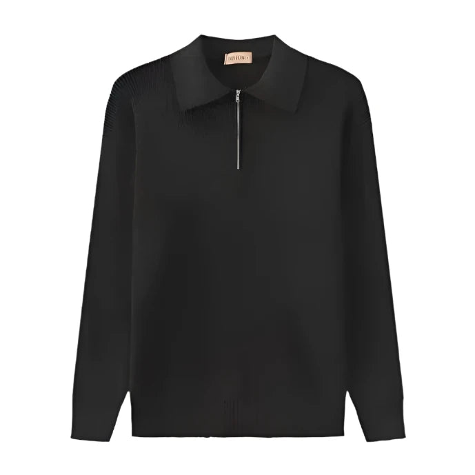 Half Zip Polo Sweater voor heren - Stijlvolle Casual Trui