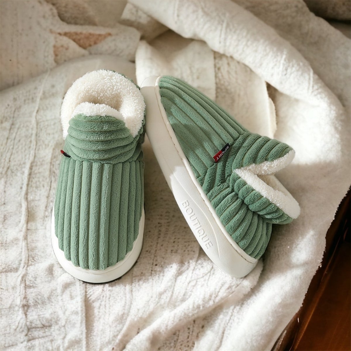 Warme Fleece Pantoffels met Antislipzool voor Comfort