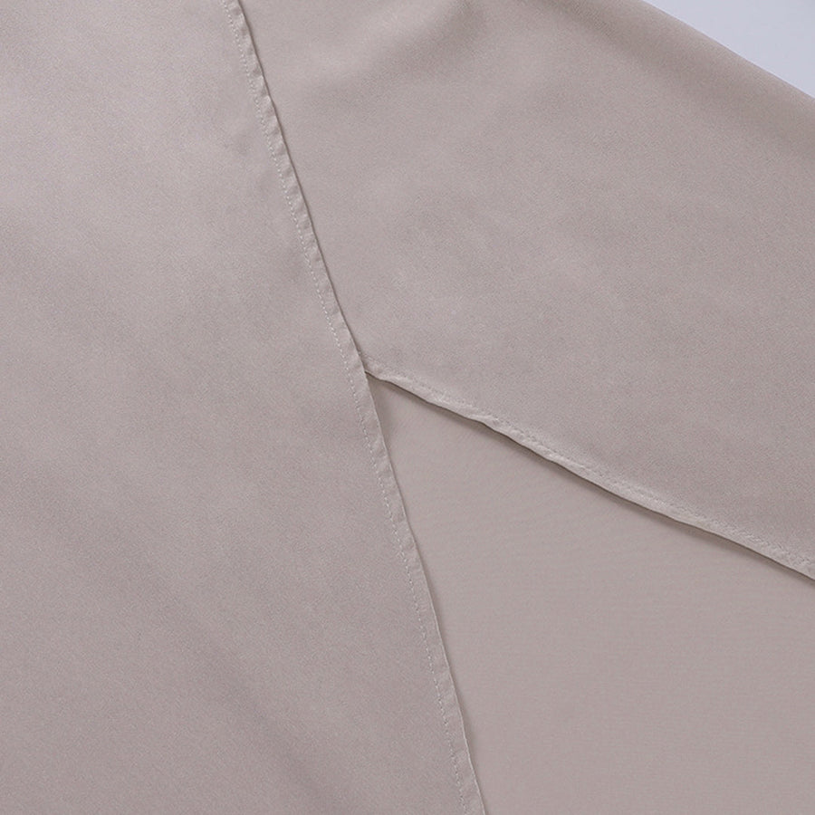 Elegante maxi-jurk met V-hals en hoge split