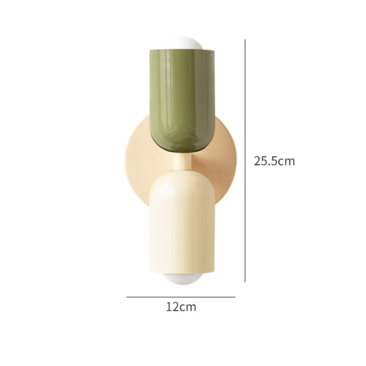 Scandinavische Wandlamp met Warm LED Licht