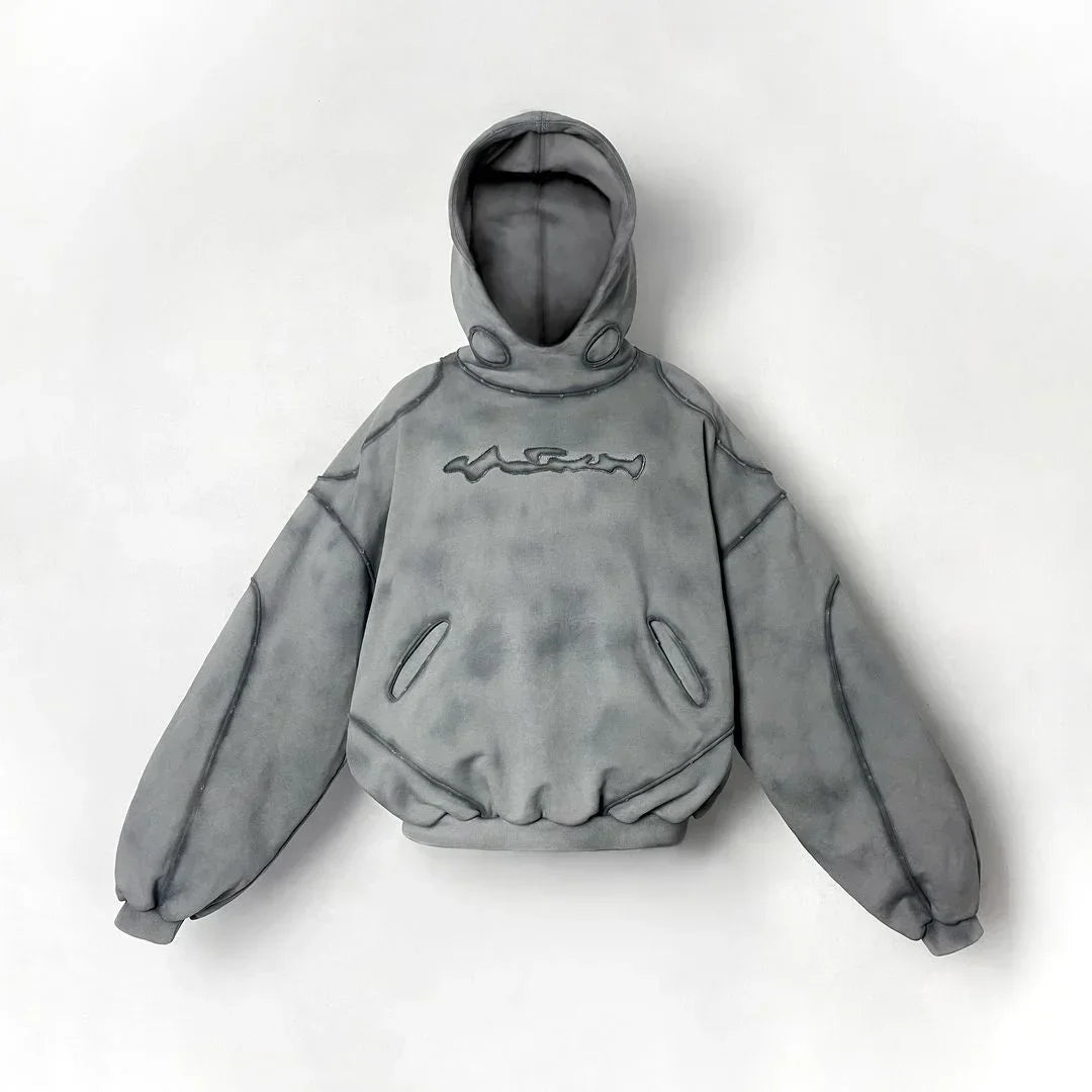 Eenvoudige losse hoodie met capuchon voor dames
