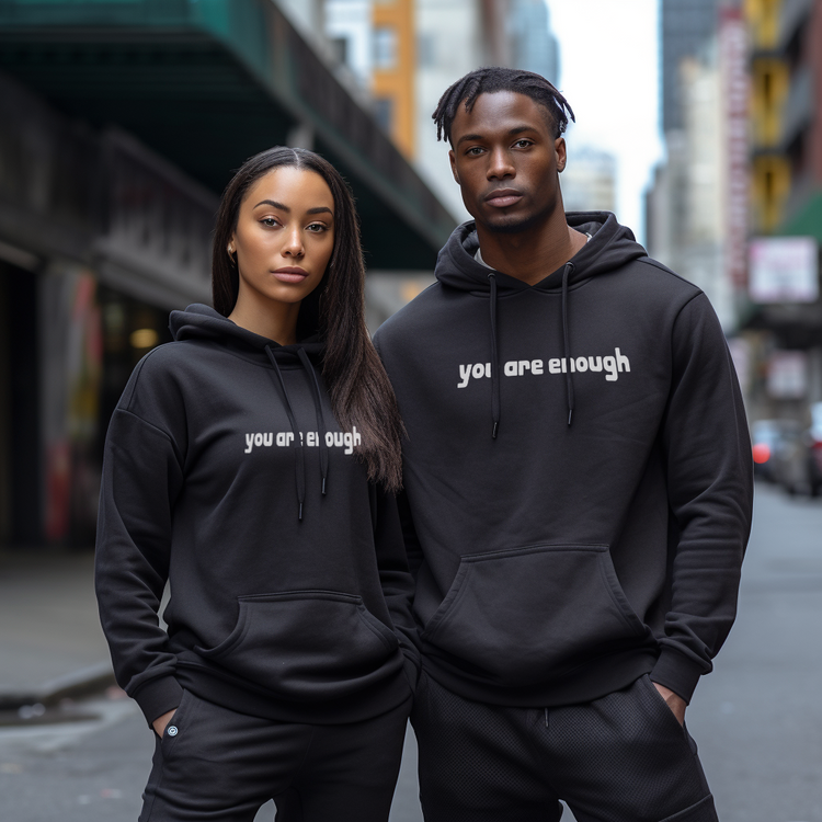 Jij Bent Genoeg - Unisex Hoodie voor Positiviteit