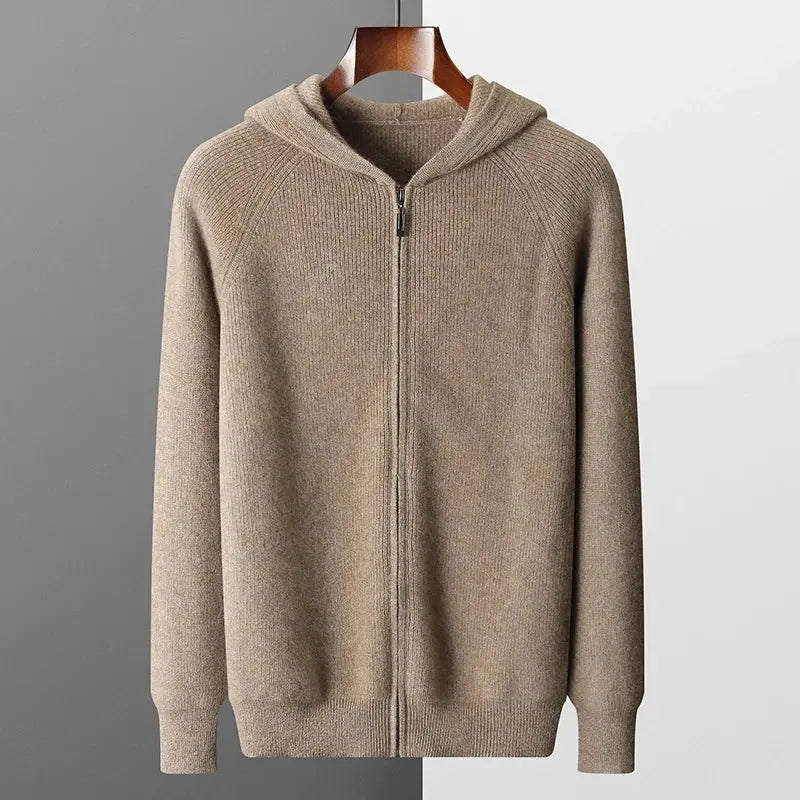 Kasjmier Hoodie met Ritssluiting voor Comfort en Stijl