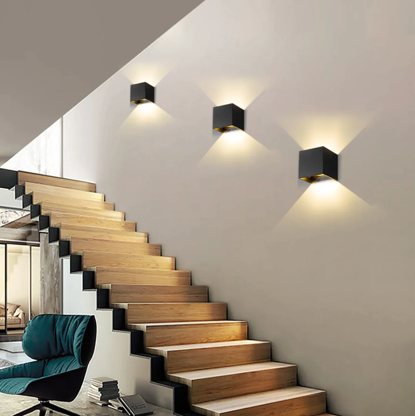 Draadloze elegante wandlamp met instelbare helderheid
