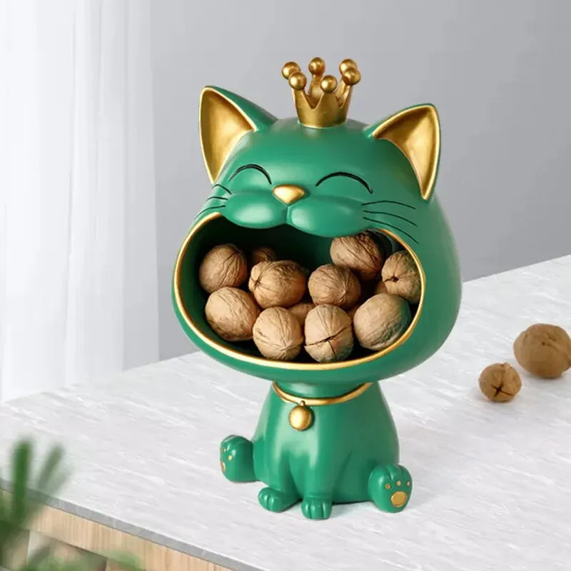 Geluks kat decoratie beeldje voor een serene sfeer