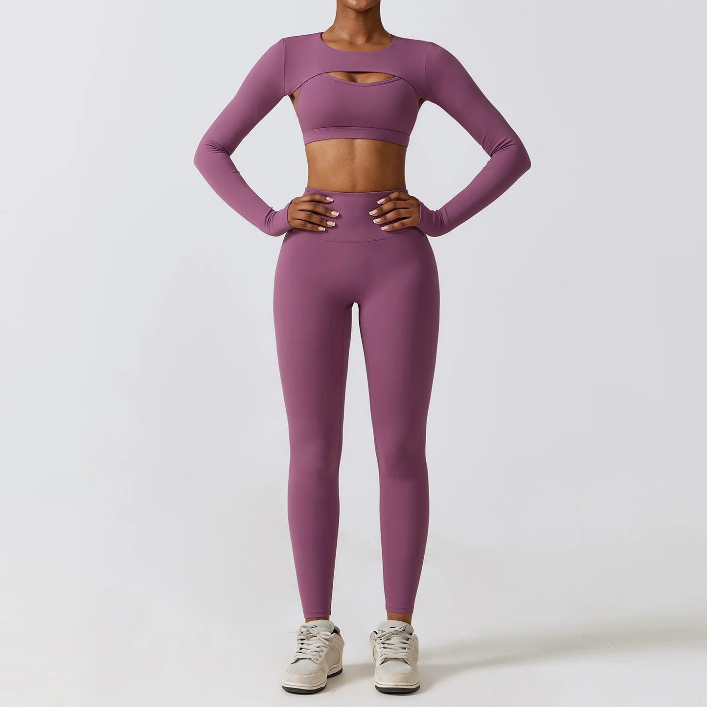 Sportieve 2/3-delige Workoutset met Armwarmers