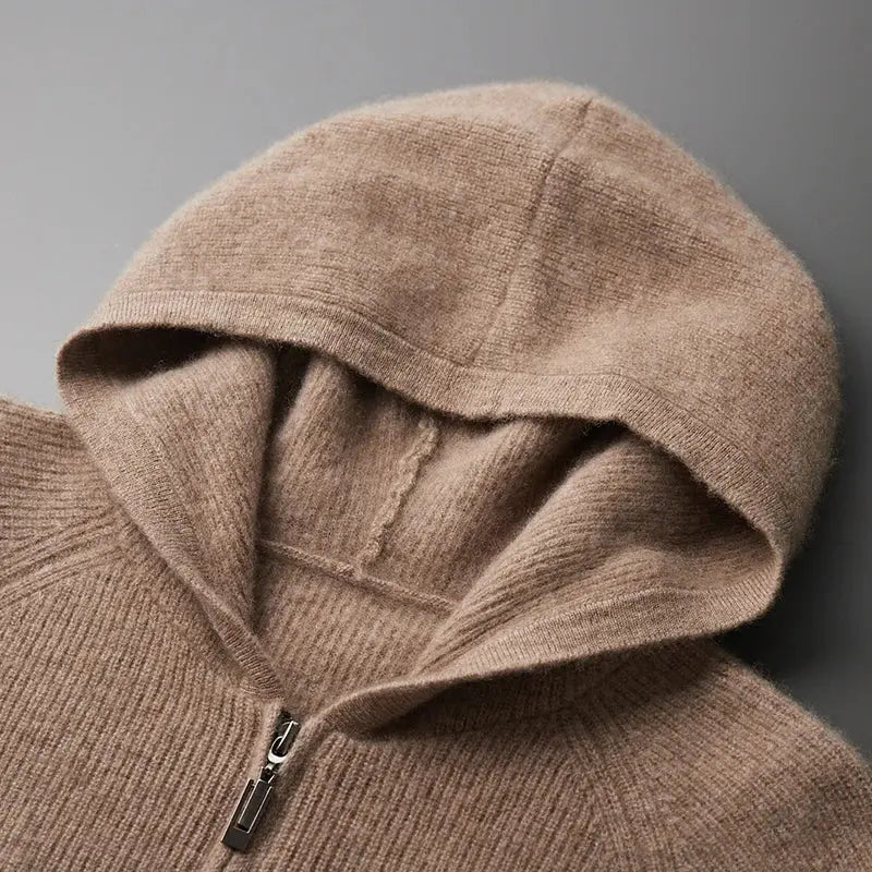 Kasjmier Hoodie met Ritssluiting voor Comfort en Stijl