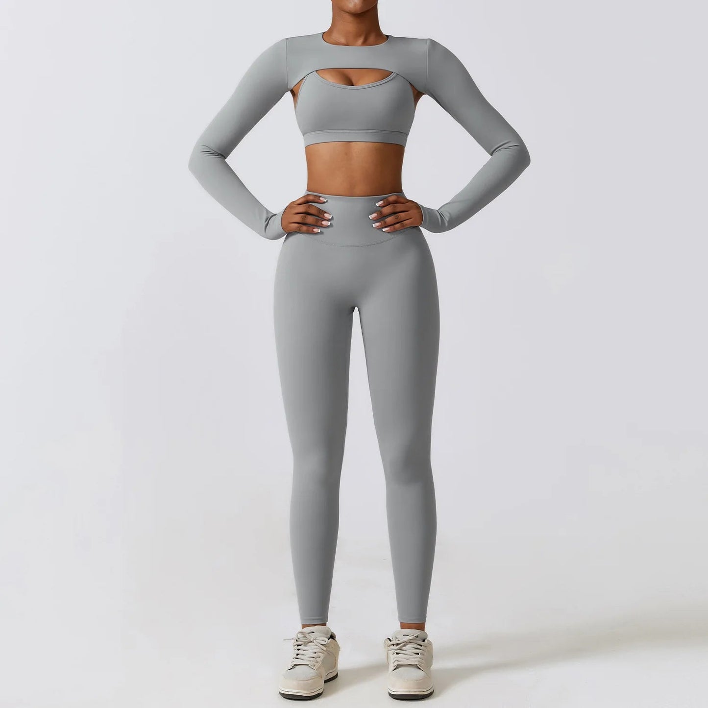Sportieve 2/3-delige Workoutset met Armwarmers