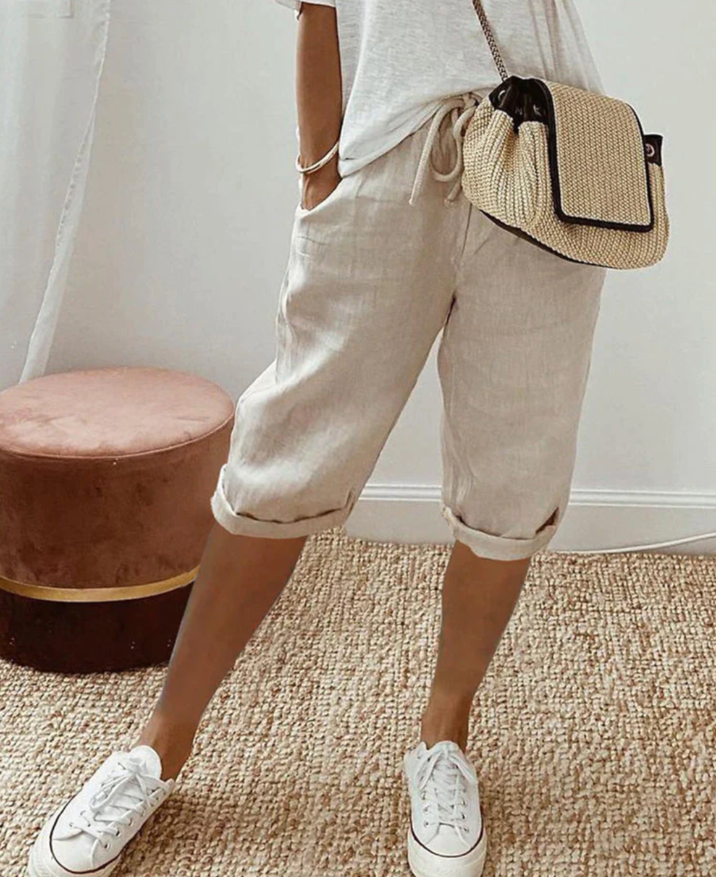 Katoenen Damesshort voor Stijl en Comfort