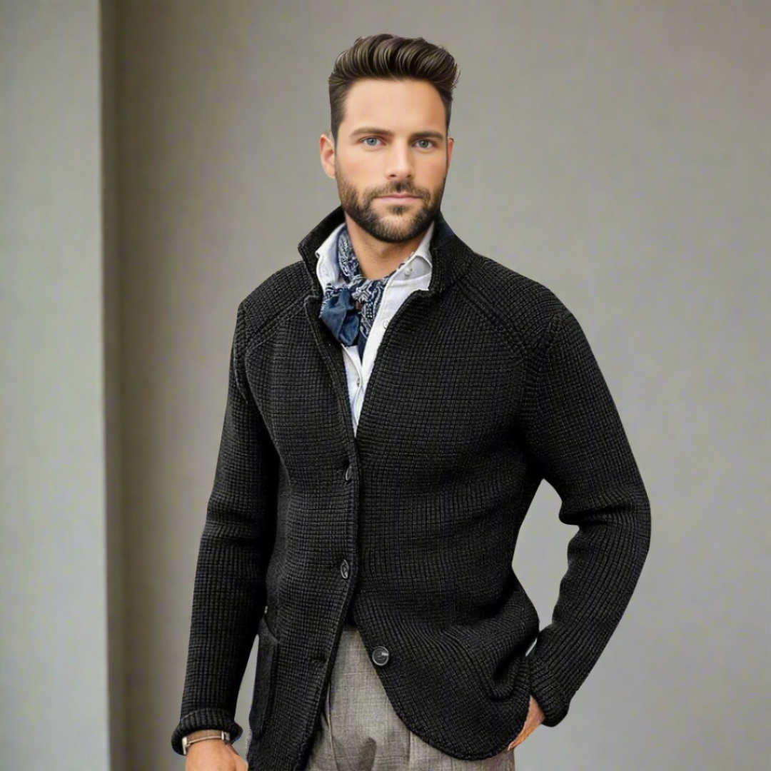 Stijlvol Wollen Vest Heren | Elegante Italiaanse Look met Knopen