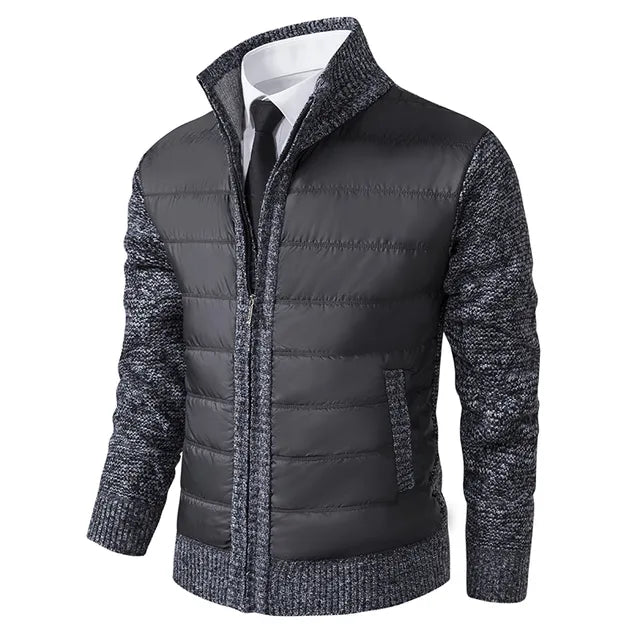 Herenvest met hoge kraag voor warmte en stijl