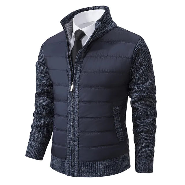 Herenvest met hoge kraag voor warmte en stijl