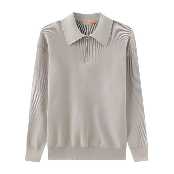Half Zip Polo Sweater voor heren - Stijlvolle Casual Trui