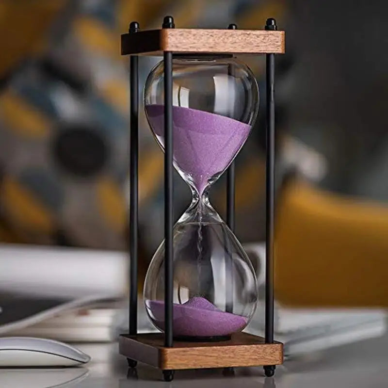 60-Minuten Zandloper voor Tijdbeheer en Decoratie
