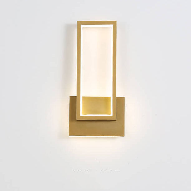 Moderne Gouden LED Wandlamp - Stijlvolle Verlichting voor Woonkamer, Slaapkamer & Hal