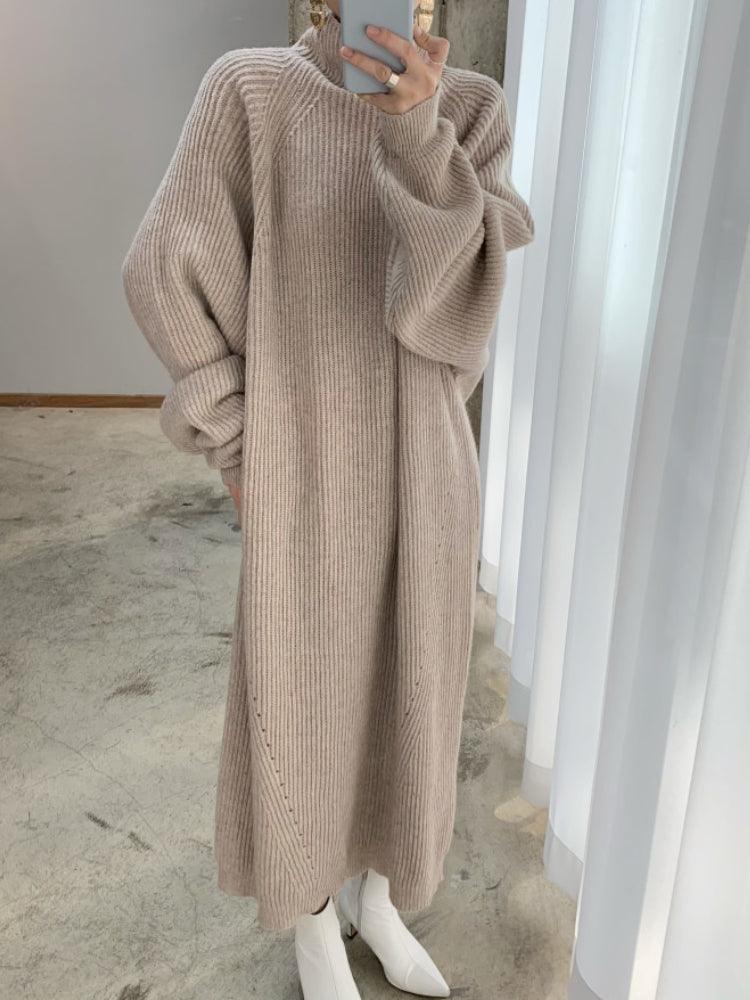 Dames Maxi Jurk | Gebreid | Tijdloze Elegant