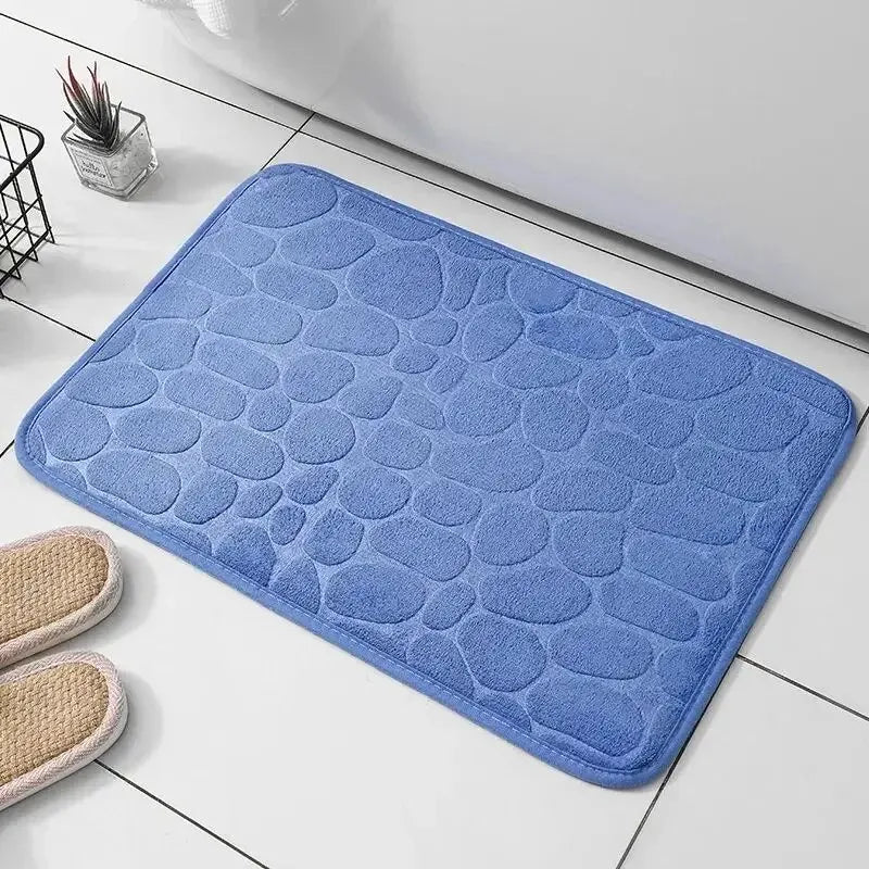 Fluwelen Antislip Vloermat met Cobblestone Design