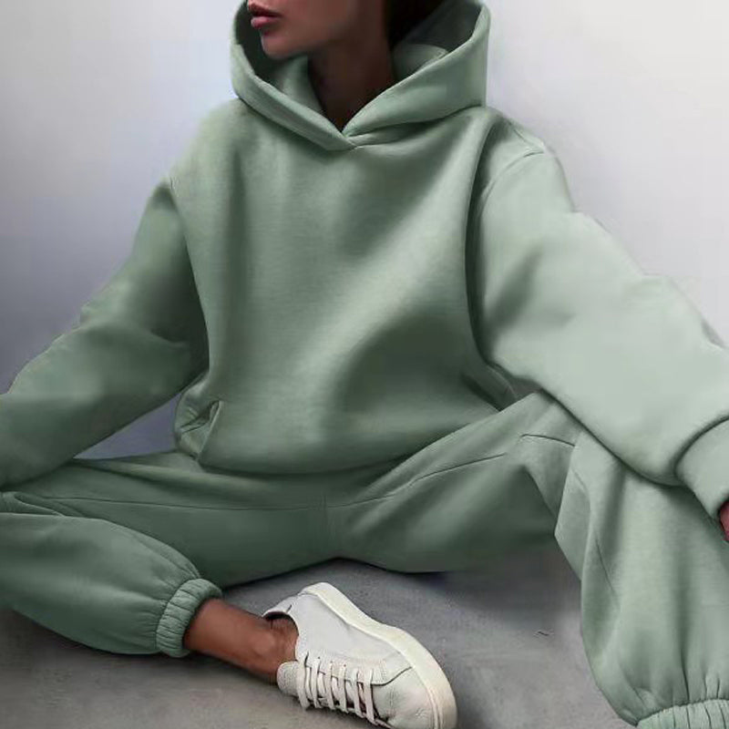 Comfortabel 2-delig Hoodie en Joggingbroek Set