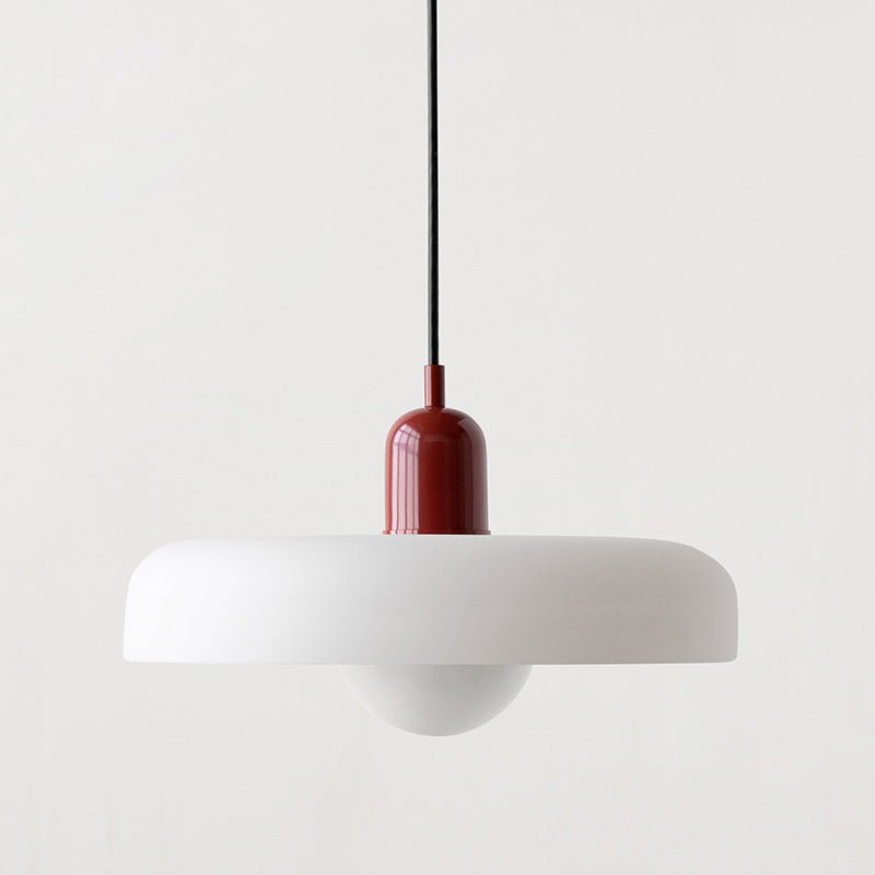 Kleurrijke hanglamp van glas-in-lood met modern design