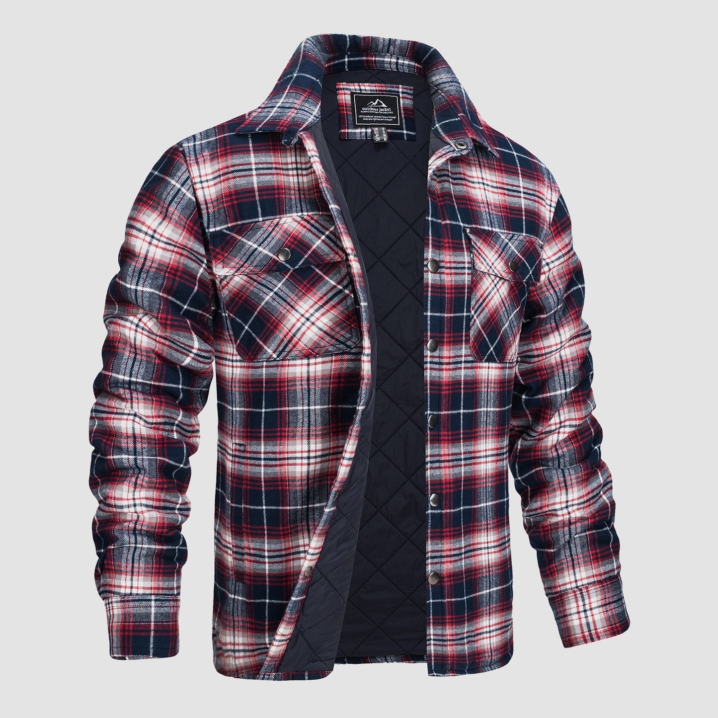 Heren Flanellen Vest met Gewatteerde Voering voor de Winter