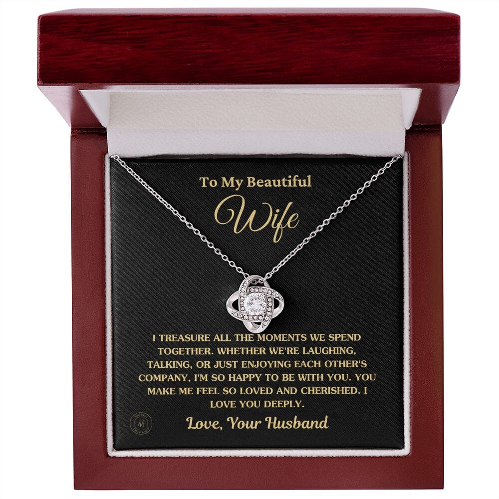 Knoop Ketting met 6mm Cubic Zirconia - Symbool van Eeuwige Liefde