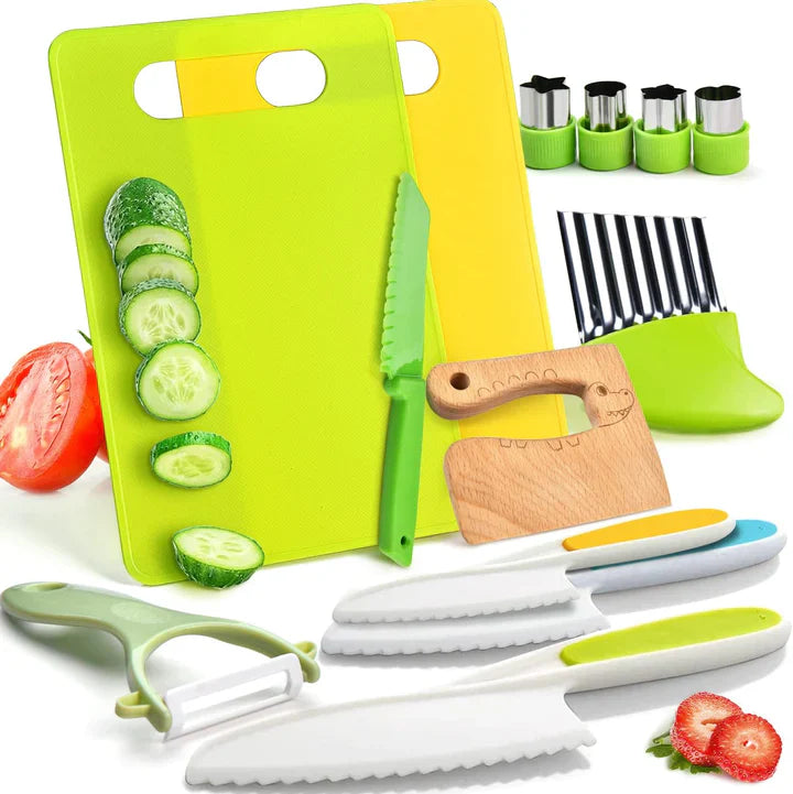 13-piece kitchen set for children - safe and educational - from 3 years