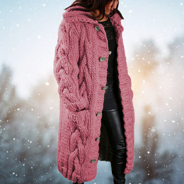 Dik Geweven Dames Vest voor Luxe Comfort en Warmte