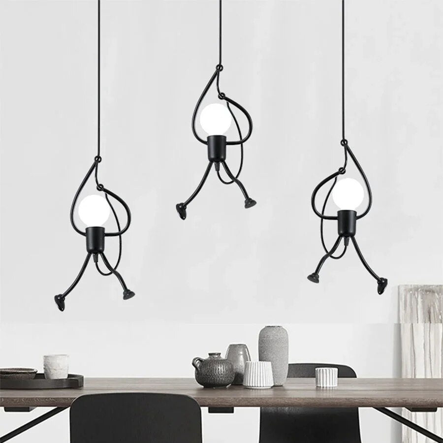Vrolijke Popvormige Hanglamp | Speelse Verlichting voor Kinderen