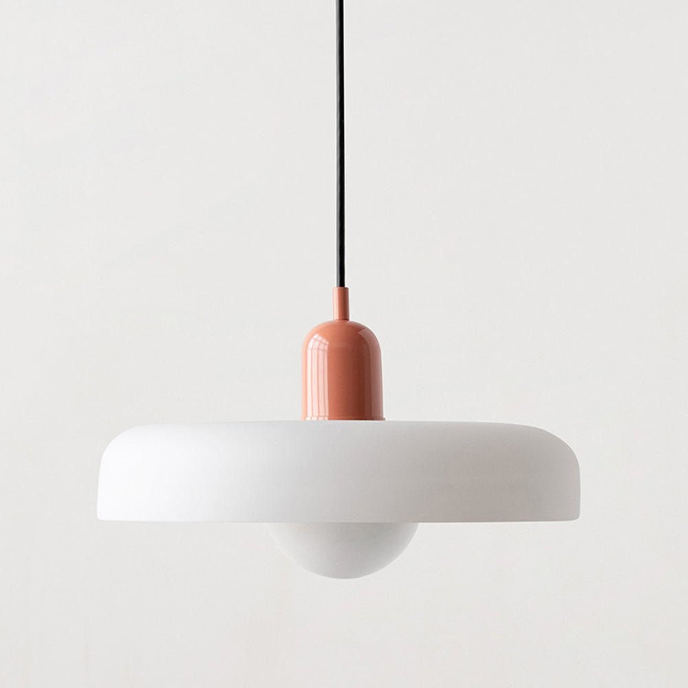 Kleurrijke hanglamp van glas-in-lood met modern design