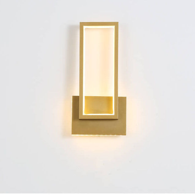 Moderne Gouden LED Wandlamp - Stijlvolle Verlichting voor Woonkamer, Slaapkamer & Hal