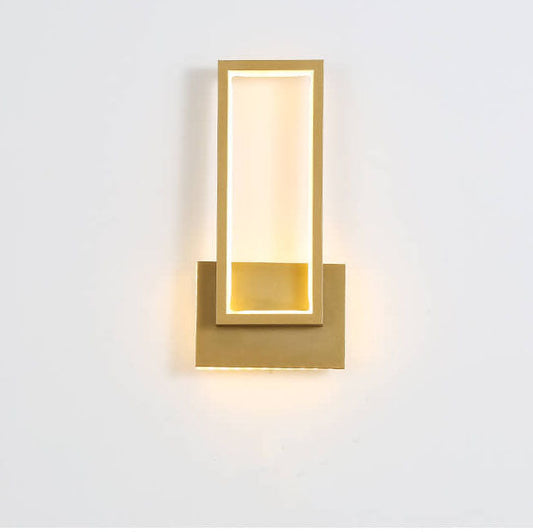 Moderne Gouden LED Wandlamp - Stijlvolle Verlichting voor Woonkamer, Slaapkamer & Hal