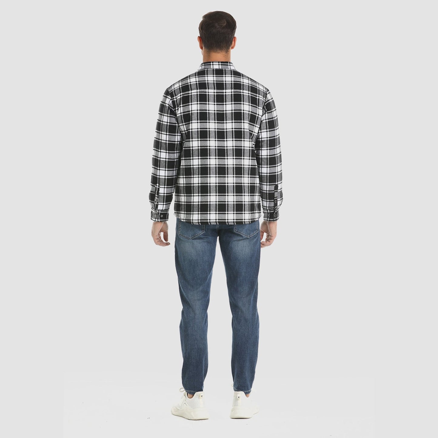 Heren Flanellen Vest met Gewatteerde Voering voor de Winter