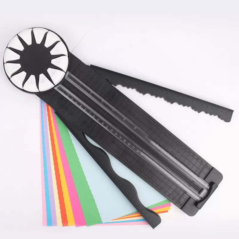 12-in-1 Precision Cutter with 360 Degree Rotating Head and 12 Blades for Creative Designs