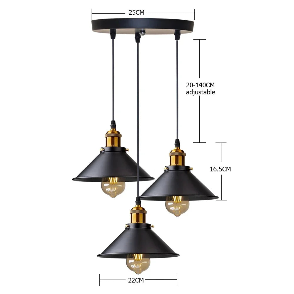 Retro Pendel Lamp - Vintage Stijl voor Woonruimte