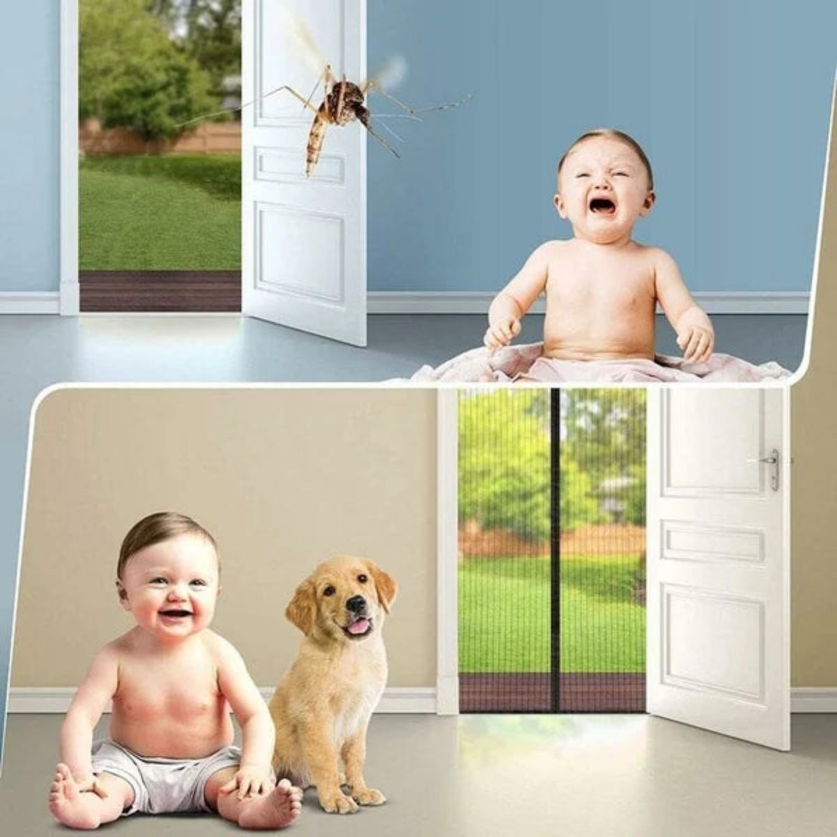 Frisse Lucht Insectenwerende Deur Screen