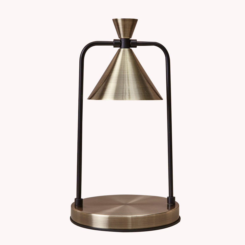 Retro Kegelvormige Kaarsverwarmer met Stalen Basis - Veilig & Stijlvol Interieurdecoratie