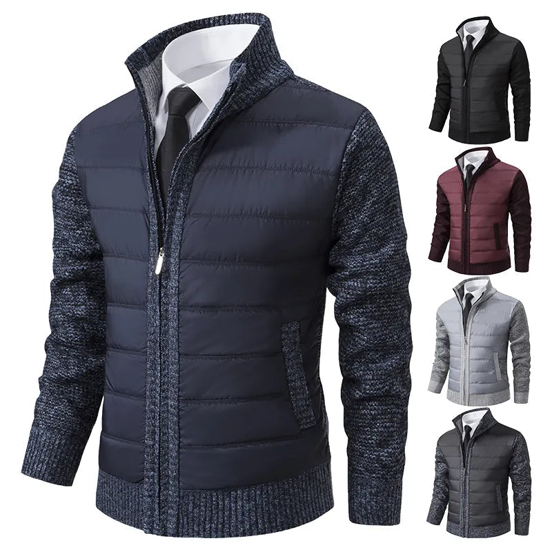 Herenvest met hoge kraag voor warmte en stijl