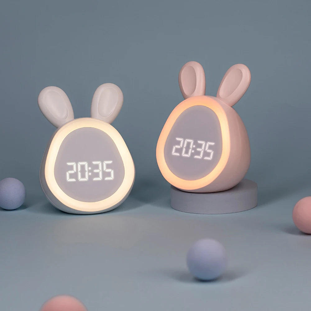 Schattige Digitale Wekker Konijn met Nachtlampje