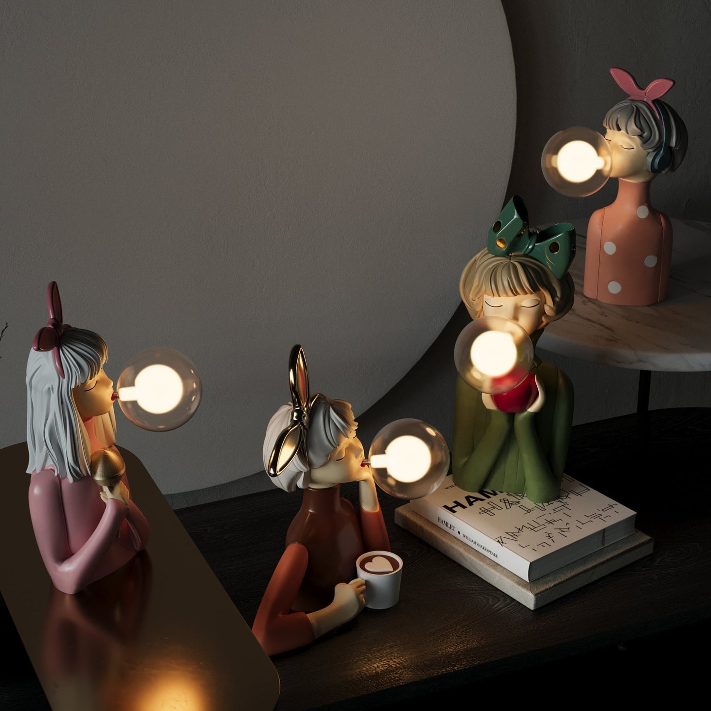 Elegante Handgemaakte Tafellamp van Duurzaam Hout