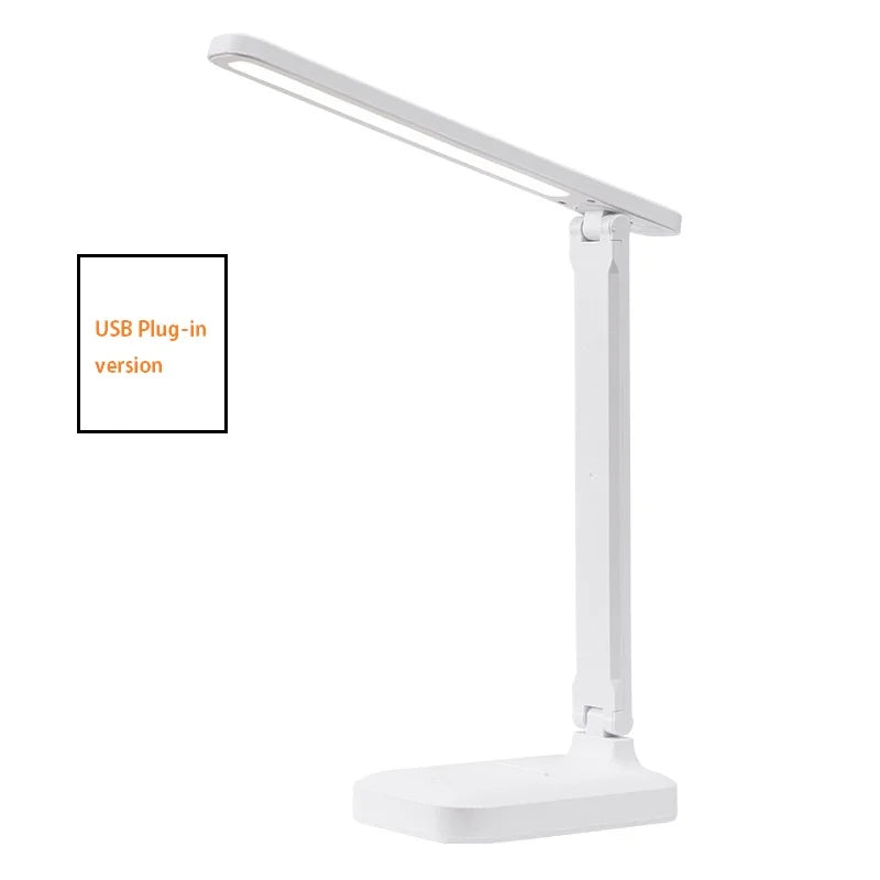 Opvouwbare LED Tafellamp - Oogbescherming - Dimbaar - USB Opladen - Draagbaar voor Slaapkamer