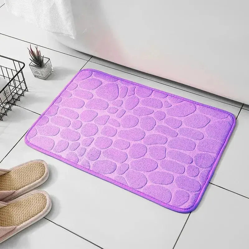Fluwelen Antislip Vloermat met Cobblestone Design