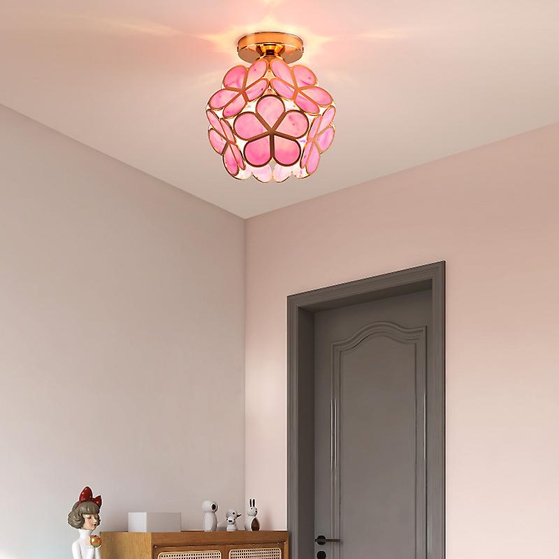 Glazen Plafondlamp met Bloemen Design voor Hal