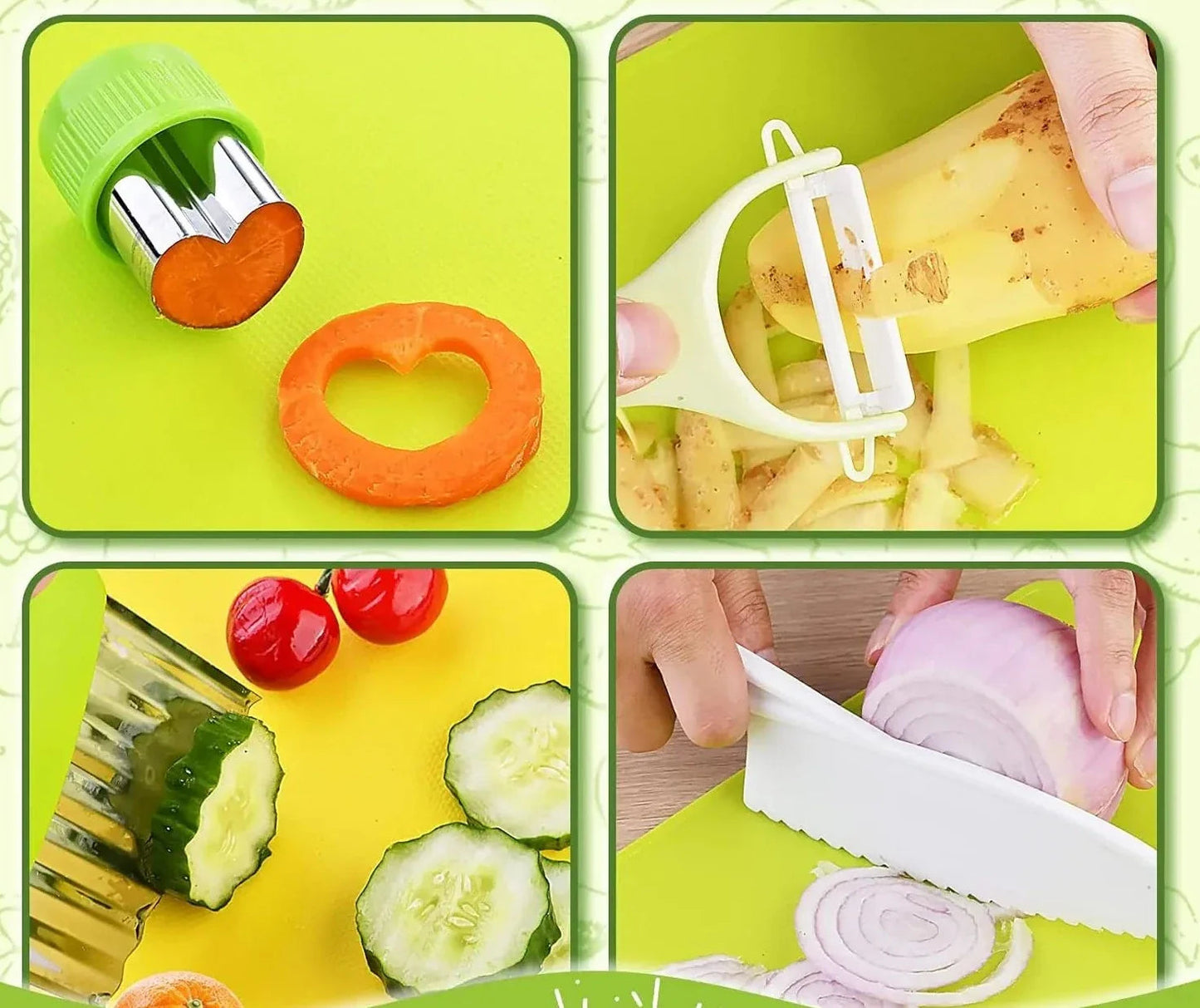 13-piece kitchen set for children - safe and educational - from 3 years