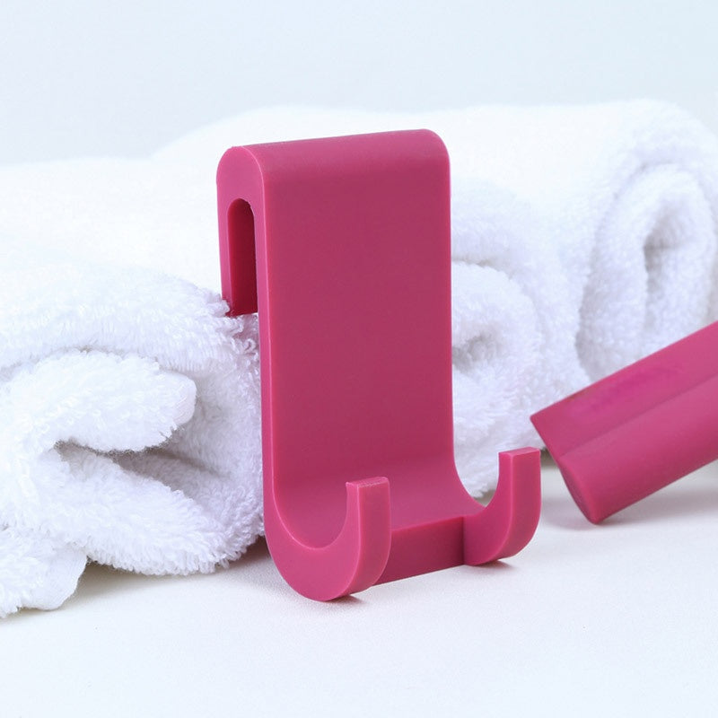 Silicone Shower Squeegee with Holder - Streak-Free Glass and Tile Cleaner